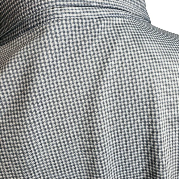 Travis Mathew Golf Polo Shirt Men's XXL Blue Gingham Performance Short Sleeve - Picture 4 of 9